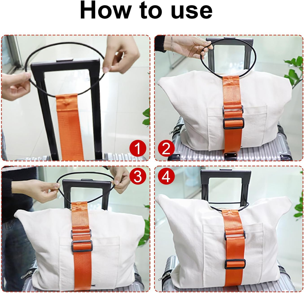 💥 2pack Multi Use Strong Adjustable Luggage Connector Straps