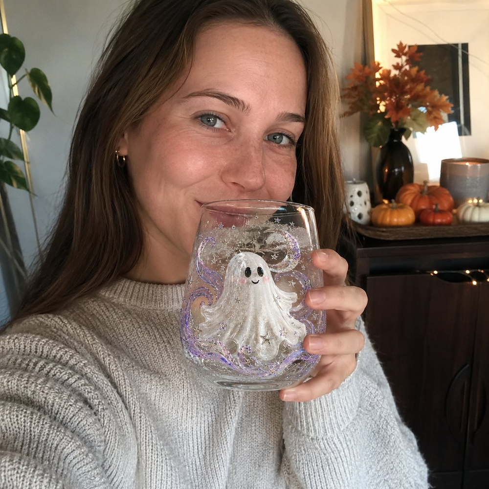 🔥LAST DAY 50% OFF - 🎃 3D Halloween Artisan Glass Cups, Festive Parties & Cozy Fall Home Bar Vibes