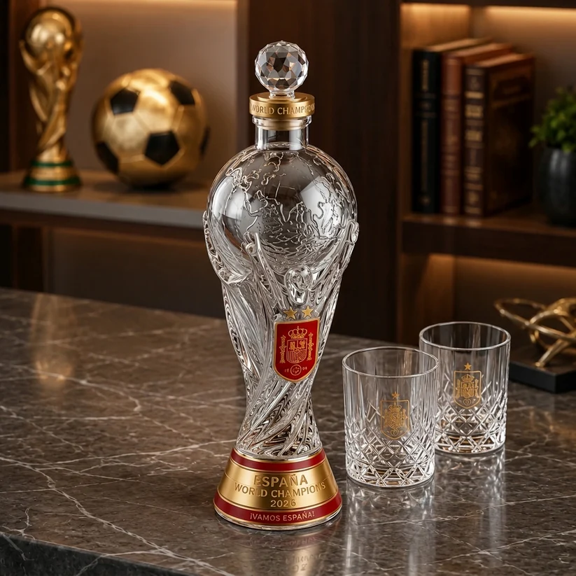 Spain World Cup 2026 Champions Limited Edition Whiskey Bottle
